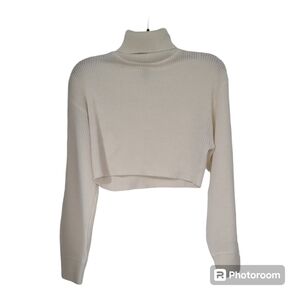 Cropped Turtleneck Sweater